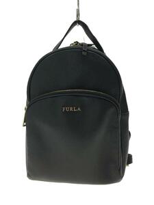 FURLA* rucksack / leather /BLK