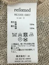 refomed/ニットベスト(薄手)/3/コットン/BLK_画像4