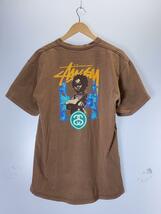 STUSSY◆Tシャツ/L/コットン/BRW/紺タグ/90ｓ_画像2