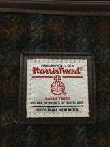 HARRIS TWEED◆トートバッグ/-/BRW/チェック_画像5