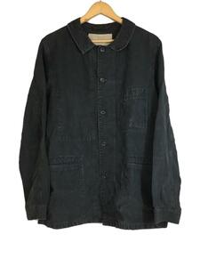 OLD JOE&CO.◆15SS/HIGHT COUNT LINEN CHORE JACKET/カバーオール/ジャケット/グレー/リネン