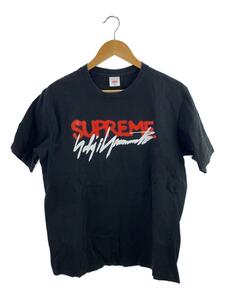 Supreme◆Yohji Yamamoto Logo Tee/Tシャツ/M/コットン/BLK/プリント