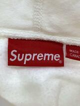 Supreme◆20AW/S Logo Hooded Sweatshirt/パーカー/M/コットン/WHT/無地_画像3