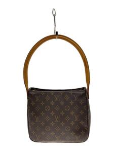 LOUIS VUITTON◆ルーピングMM_モノグラム・キャンバス_BRW/PVC/BRW