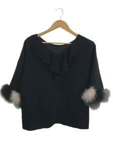 Diagram GRACE CONTINENTAL* fur attaching /7 minute sleeve blouse /36/ polyester / black /1057-4