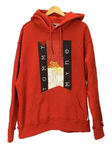 TOMMY JEANS◆パーカー/XL/コットン/RED/M115660022