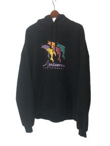 VETEMENTS◆UNICORN EDITION/UNICORNS/パーカー/M/コットン/BLK/UA53HD220B