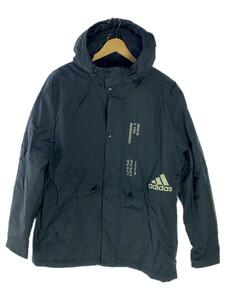 adidas◆ナイロンジャケット/XL/ナイロン/BLK/無地/GE0367