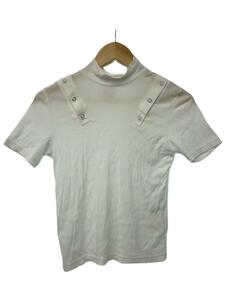 JOHN LAWRENCE SULLIVAN◆SHOULDER BUTTON HI NECK T-SHIRT/5C011-0121-31/21SS/コットン/ホワイト