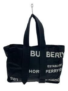 BURBERRY◆トートバッグ/ナイロン/BLK