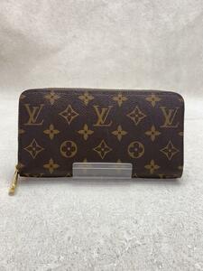 LOUIS VUITTON◆1)ジッピー・ウォレット_モノグラム・キャンバス_BRW/PVC/BRW/レディース