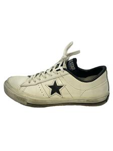 CONVERSE◆ローカットスニーカー/US8/WHT/レザー