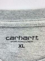 Carhartt◆長袖Tシャツ/XL/コットン/GRY/無地_画像3