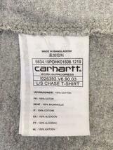 Carhartt◆長袖Tシャツ/XL/コットン/GRY/無地_画像4