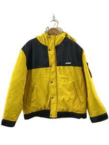 X-LARGE◆NYLON HOODED JACKET/XL/ナイロン/イエロー/101224021003/ダメージ/色褪せ