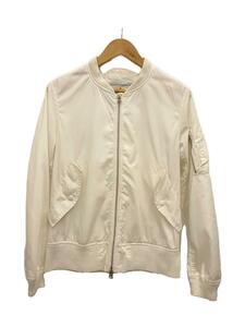 ALPHA INDUSTRIES◆フライトジャケット/S/ポリエステル/WHT/ta1007-8018