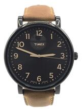 TIMEX◆クォーツ腕時計/アナログ/-/BLK/CML_画像1