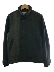 HARRIS TWEED◆×空(ku USA)/ツイードジャケット/クルミボタン/M/ウール/BRW