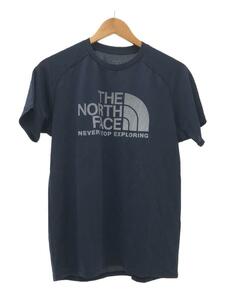 THE NORTH FACE◆S/S GTD LOGO CREW_ショートスリーブGTDロゴクルー/M/ポリエステル/NVY