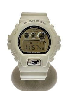 CASIO◆ソーラー腕時計/デジタル/-/WHT/WHT/プラスチック/DW-6900MR