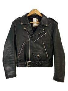 Harley Davidson ◆ 80S/Double Riders Jacket/36/Cowhide/Blk/Left Side