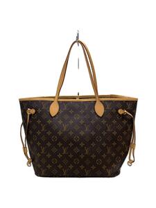 LOUIS VUITTON◆2)ネヴァーフルGM_モノグラム・キャンバス_BRW_ベージュ/PVC/BRW