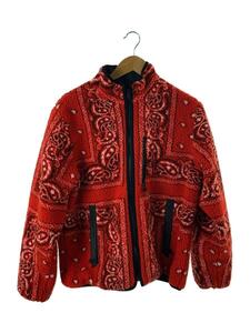 Supreme◆eversible Bandana Fleece Jacket/ジャケット/M/ポリエステル/レッド