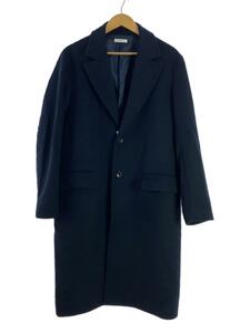 LIDNM◆チェスターコート/M/ウール/NVY/IM19AW011-71-69-02