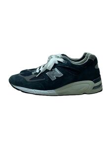 NEW BALANCE◆USA製/M990/ネイビー/28cm/NVY/スウェード