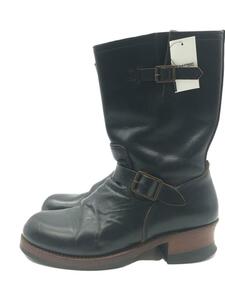 LONE WOLF BOOTS* engineer boots /US9.5/BLK/ leather 