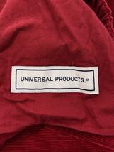 UNIVERSAL PRODUCTS◆ボトム/1/コットン/RED/無地/212-60502_画像4