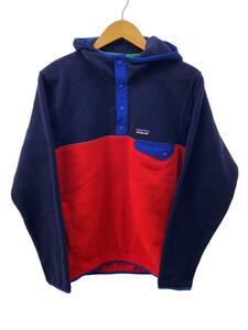 patagonia◆Synchilla Snap-T Hoody/S/ポリエステル/ネイビー×レッド/25461FA13