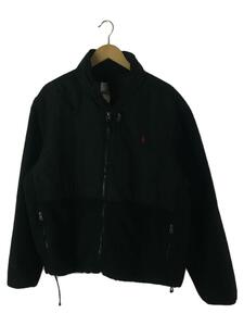 POLO RALPH LAUREN◆フリースジャケット/XL/ポリエステル/BLK