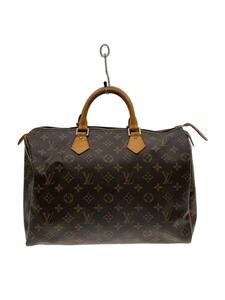 LOUIS VUITTON◆1)スピーディ35_モノグラム・キャンバス_BRW/PVC/BRW