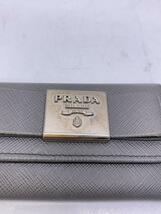 PRADA◆キーケース/レザー/GRY/レディース_画像3