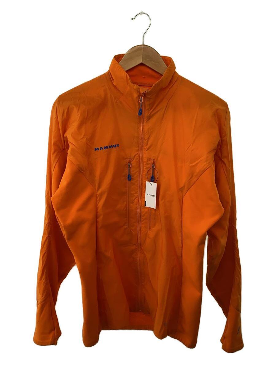 MAMMUT◆フリースジャケット/L/ポリエステル/オレンジ/Eigerjoch IN Hybrid Jacket