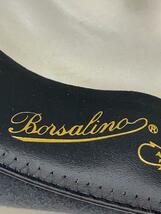 Borsalino◆ボルサリーノ/Borsalino/ライットファー/57cm/ハット/ウール/ネイビー/紺/メンズ/イタリア製_画像5