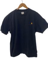 Carhartt◆S/S AMERICAN SCRIPT T-SHIRT/Tシャツ/L/コットン/ブラック/無地_画像1