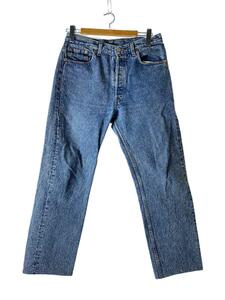 Levi’s◆90s/501/USA製/ケミカルウォッシュ/ボタン裏532/33×32/デニム/IDG