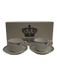 ROYAL COPENHAGEN◆カップ&ソーサー/2点セット/WHT