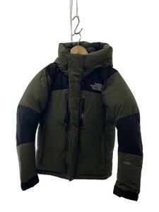 THE NORTH FACE◆BALTRO LIGHT JACKET_バルトロライトジャケット/S/ナイロン/KHK/右袖擦れ、ダメー