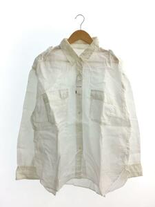 Plage◆Sheer Militaryシャツ長袖シャツ/-/コットン/WHT/23-050-922-3010-2-0