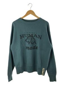 HUMAN MADE◆TSURIAMI SWEATSHIRT/スウェット/L/コットン/ブルー