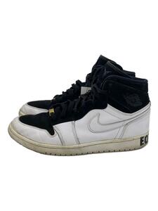 NIKE◆AIR JORDAN 1 RETRO HI/ハイカットスニーカー/28cm/ホワイト/レザー/AQ7474-001