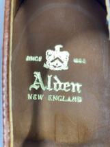 Alden◆ドレスシューズ/US7.5/BRW/レザー_画像7