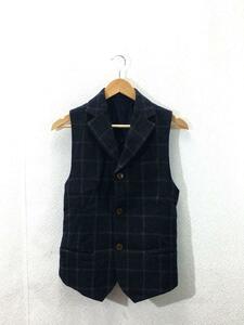 Vivienne Westwood MAN◆ベスト/44/ツイード/NVY/チェック/VW-W1-76317