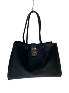 FURLA◆トートバッグ/レザー/BLK