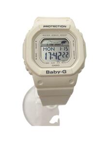 CASIO◆クォーツ腕時計・Baby-G/デジタル/ラバー/ホワイト