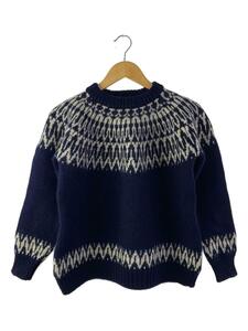 GUERNSEY WOOLLENS◆セーター(厚手)/L/ウール/NVY