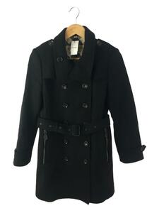 BURBERRY* trench coat /5/ wool /BLK